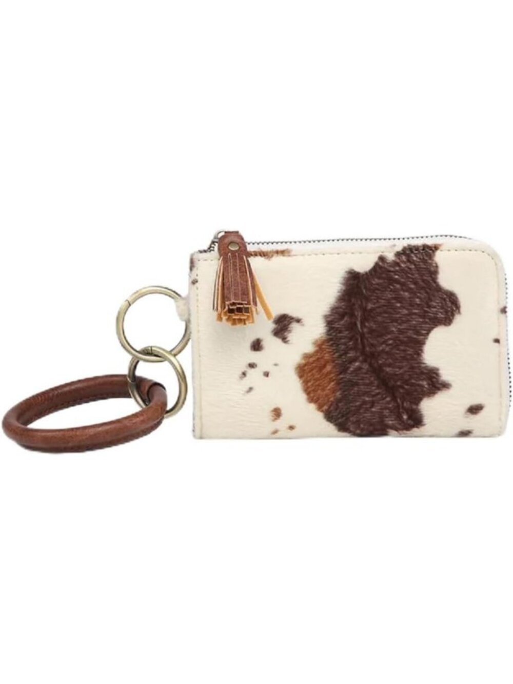 Chic Vegan Leather Bangle Wristlet - Stylish & Functional Accessory for Any